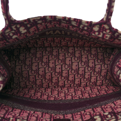 Christian Dior Oblique Medium Book Tote Burgundy Multicolor 4 of 8