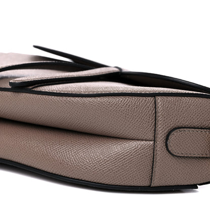 Christian Dior Grained Calfskin Saddle Bag Warm Taupe 8 of 9