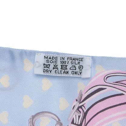 Hermes Silk Brides De Gala Love Twilly Bleu Ciel Parme Vert 3 of 6