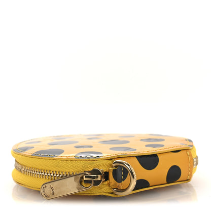 Louis Vuitton Vernis Kusama Infinity Dots Chapeau Coin Purse Yellow 4 of 7