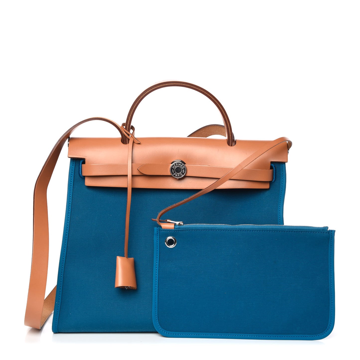 Vache Hunter Toile Herbag Zip 31 PM Bleu Natural