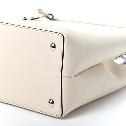 Fendi Vitello Dolce Century Petite 2Jours Tote Camelia Ghiaccio 8 of 8