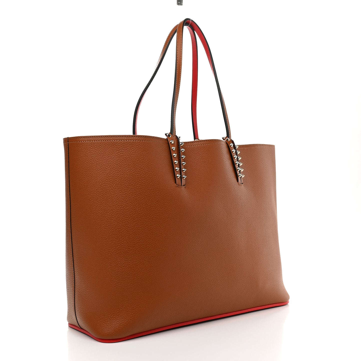 Calfskin Spikes East West Cabata Tote Cannelle