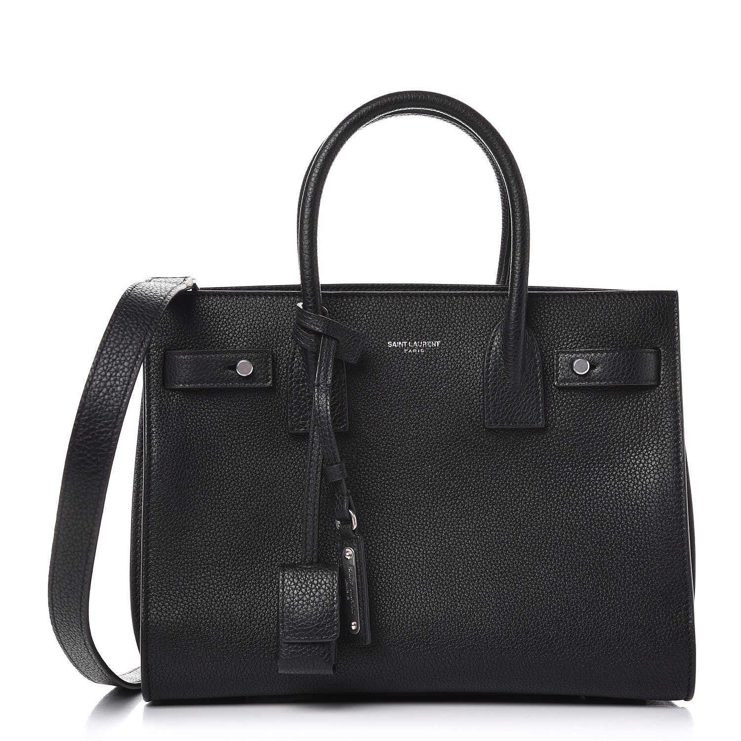 Saint Laurent Grained Calfskin Baby Sac De Jour Souple Black 1 of 7