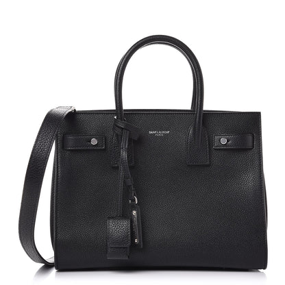 Saint Laurent Grained Calfskin Baby Sac De Jour Souple Black 1 of 7