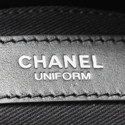 Chanel Calfskin Quilted CC Uniform Flap Belt Bag Black 6 of 10