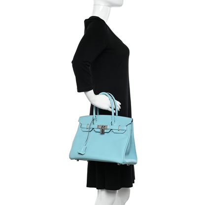 Hermes Epsom BIRKIN 30 Bleu Atoll 2 of 10