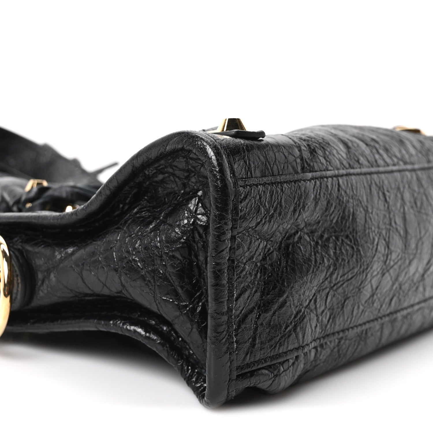 Balenciaga Agneau Classic Gold Hardware Mini City Black 10 of 11