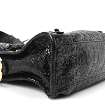 Balenciaga Agneau Classic Gold Hardware Mini City Black 10 of 11