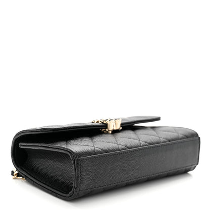Chanel Caviar Quilted Chain Match Top Handle Phone Holder With Chain Black 4 of 11