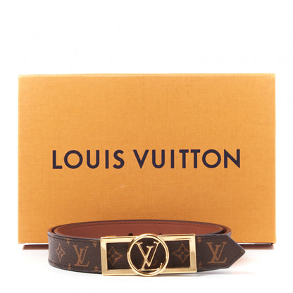 Louis Vuitton Monogram 25mm Dauphine Reversible Belt 90 36 Tan 5 of 5