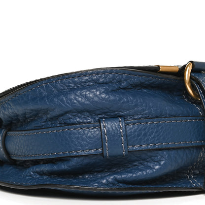 Chloe Calfskin Mini Marcie Round Crossbody Bag Royal Navy 8 of 11