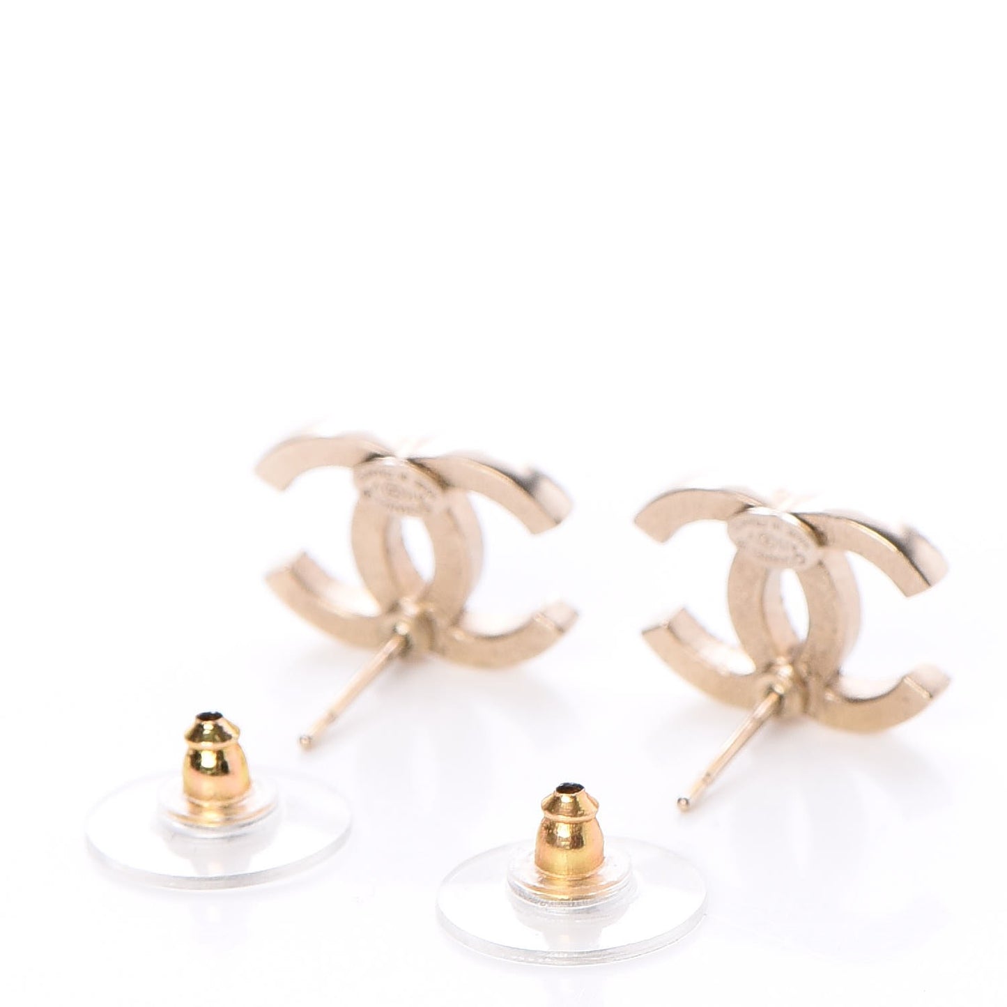 Crystal CC Earrings Gold