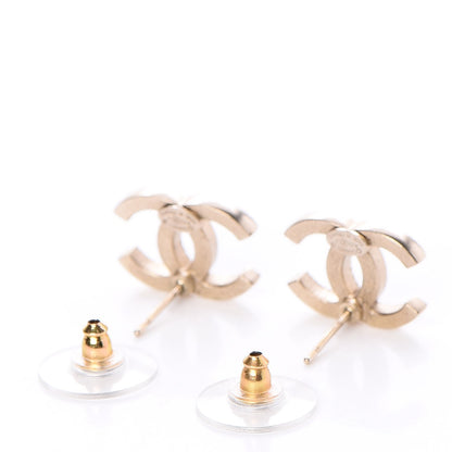 Chanel Crystal CC Earrings Gold 4 of 6