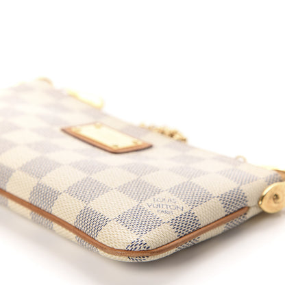 Louis Vuitton Damier Azur Pochette Milla MM 7 of 10