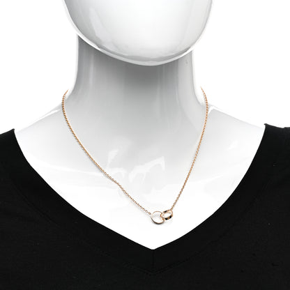 Cartier 18K Pink Gold Interlocking LOVE Necklace 2 of 4