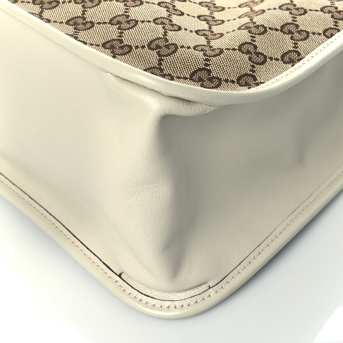 Monogram New Sakai Calfskin Lux Horsebit 1955 Tote Beige Ebony Mystic White