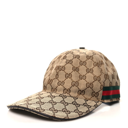 Gucci Monogram Web Baseball Hat L Beige Cocoa 1 of 9