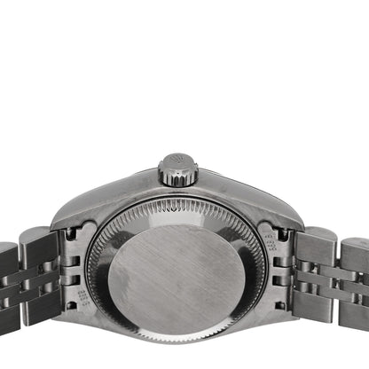 Rolex Stainless Steel 18K White Gold Diamond 26mm Oyster Perpetual Datejust Watch Blue Gradient 79174 4 of 4