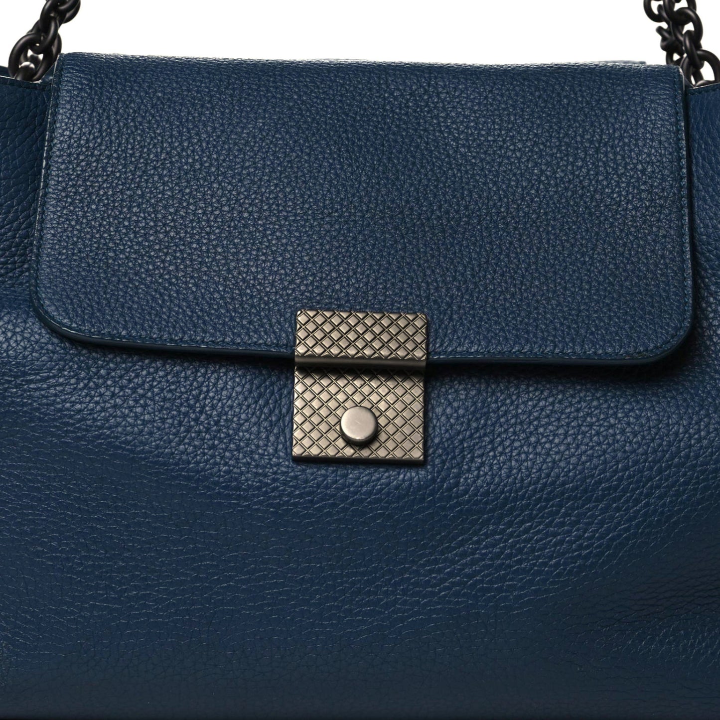 Cervo Deerskin Medium Kyoto Shoulder Bag Denim