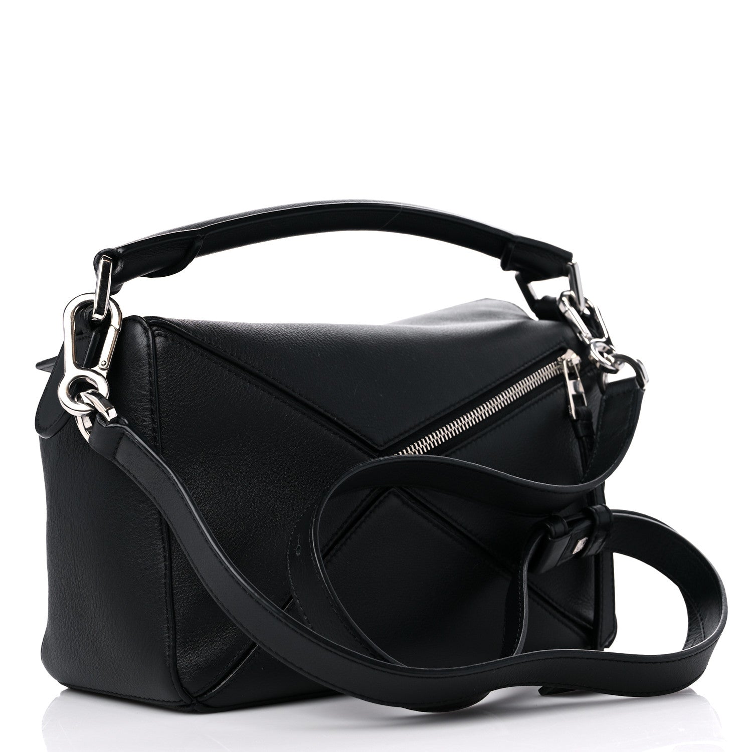 Loewe Calfskin Small Puzzle Bag Black 3 of 10