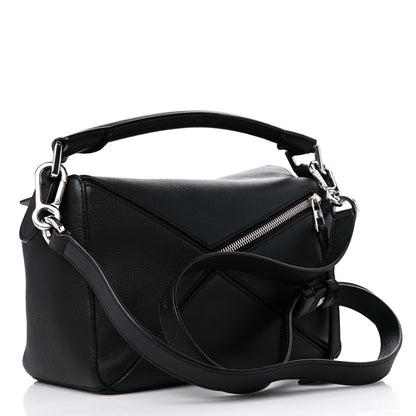 Loewe Calfskin Small Puzzle Bag Black 3 of 10