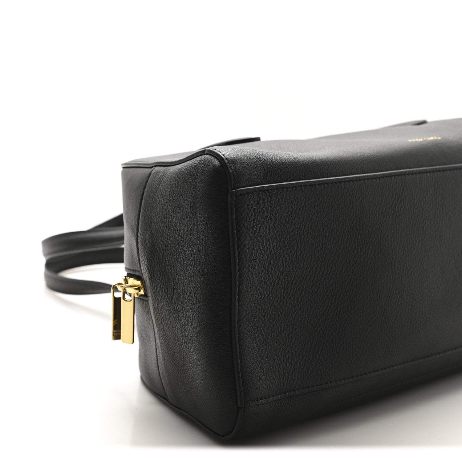 Mansur Gavriel Pebbled Calfskin Handbag Black 8 of 9