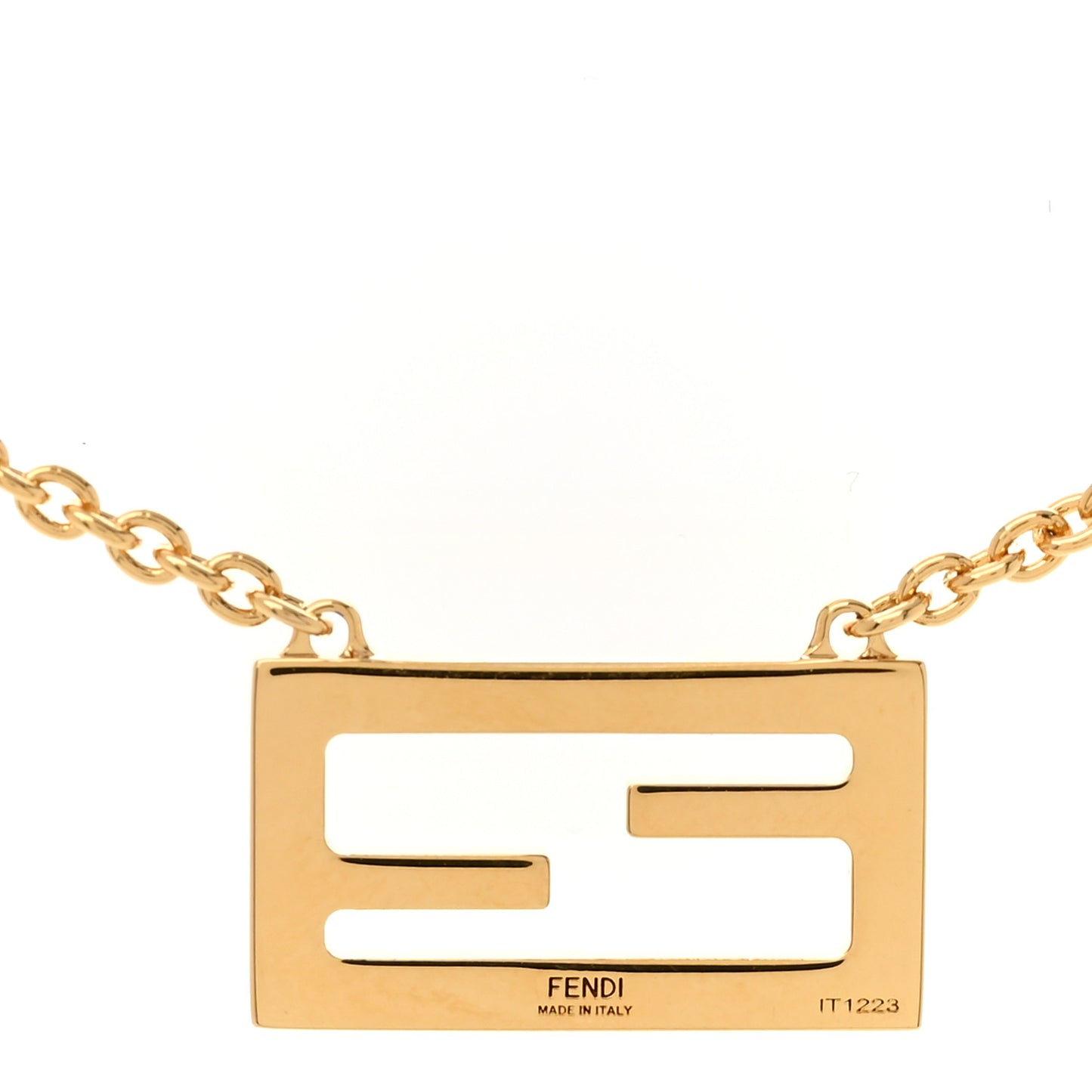 Bronze Baguette Necklace Gold