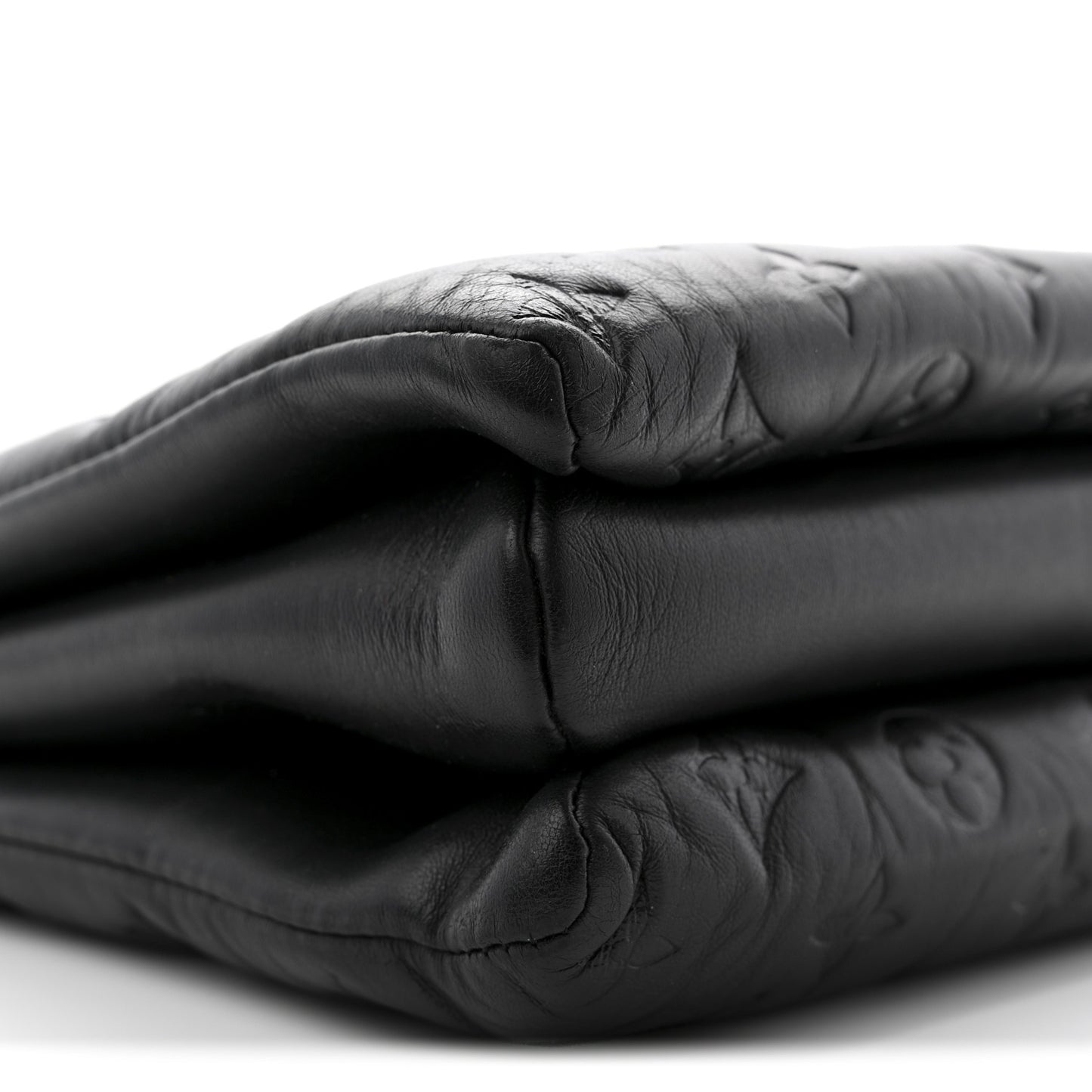 Lambskin Embossed Monogram Coussin MM Black