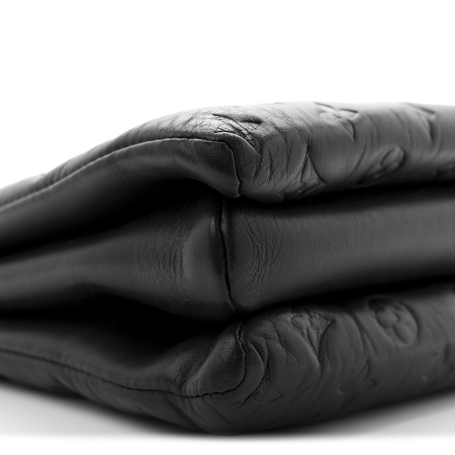 Louis Vuitton Lambskin Embossed Monogram Coussin MM Black 9 of 12