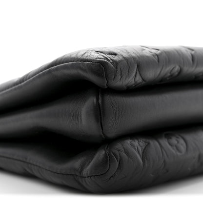 Louis Vuitton Lambskin Embossed Monogram Coussin MM Black 9 of 12