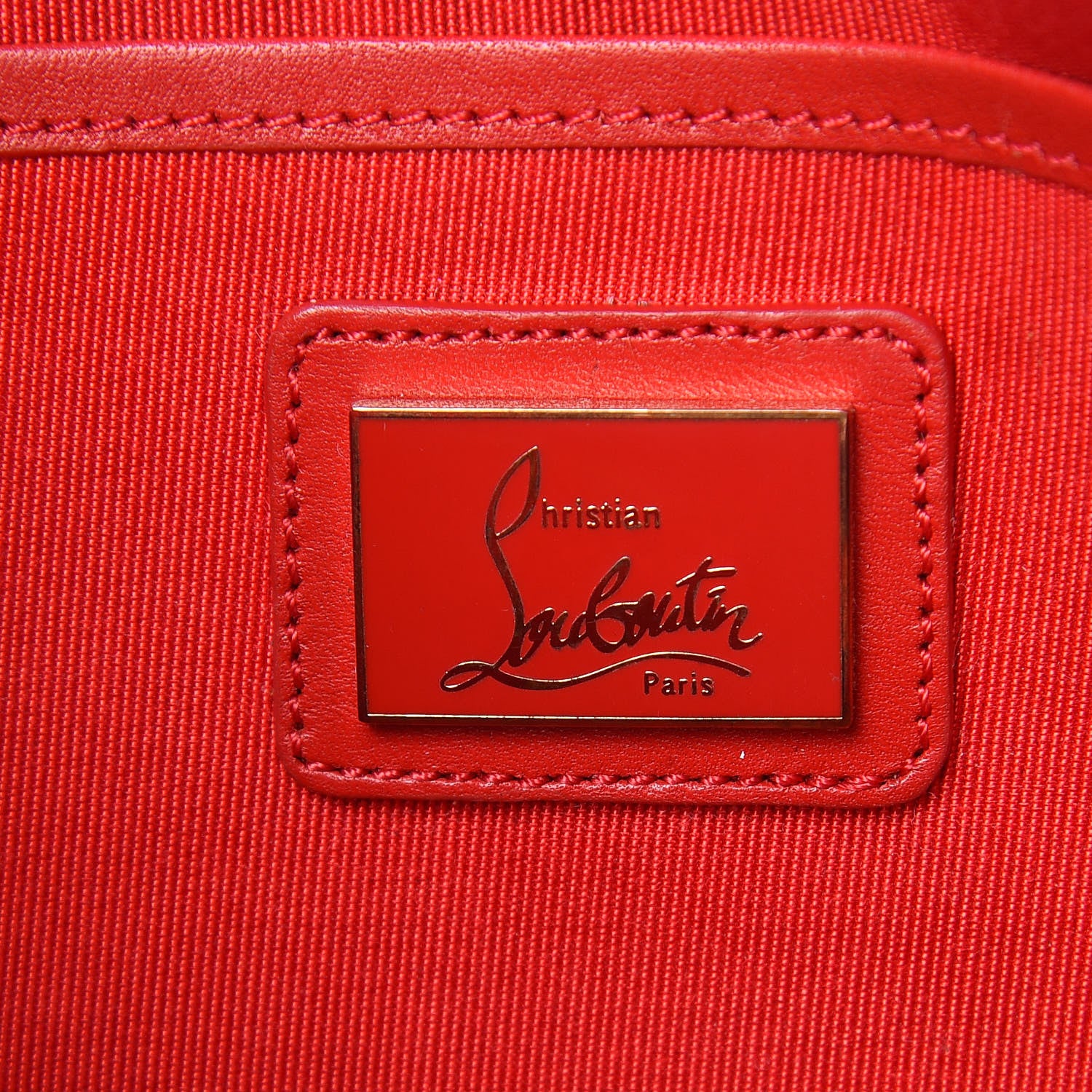 Christian Louboutin Calfskin Studded Loubiposh Chain Clutch Rose Indien 6 of 8