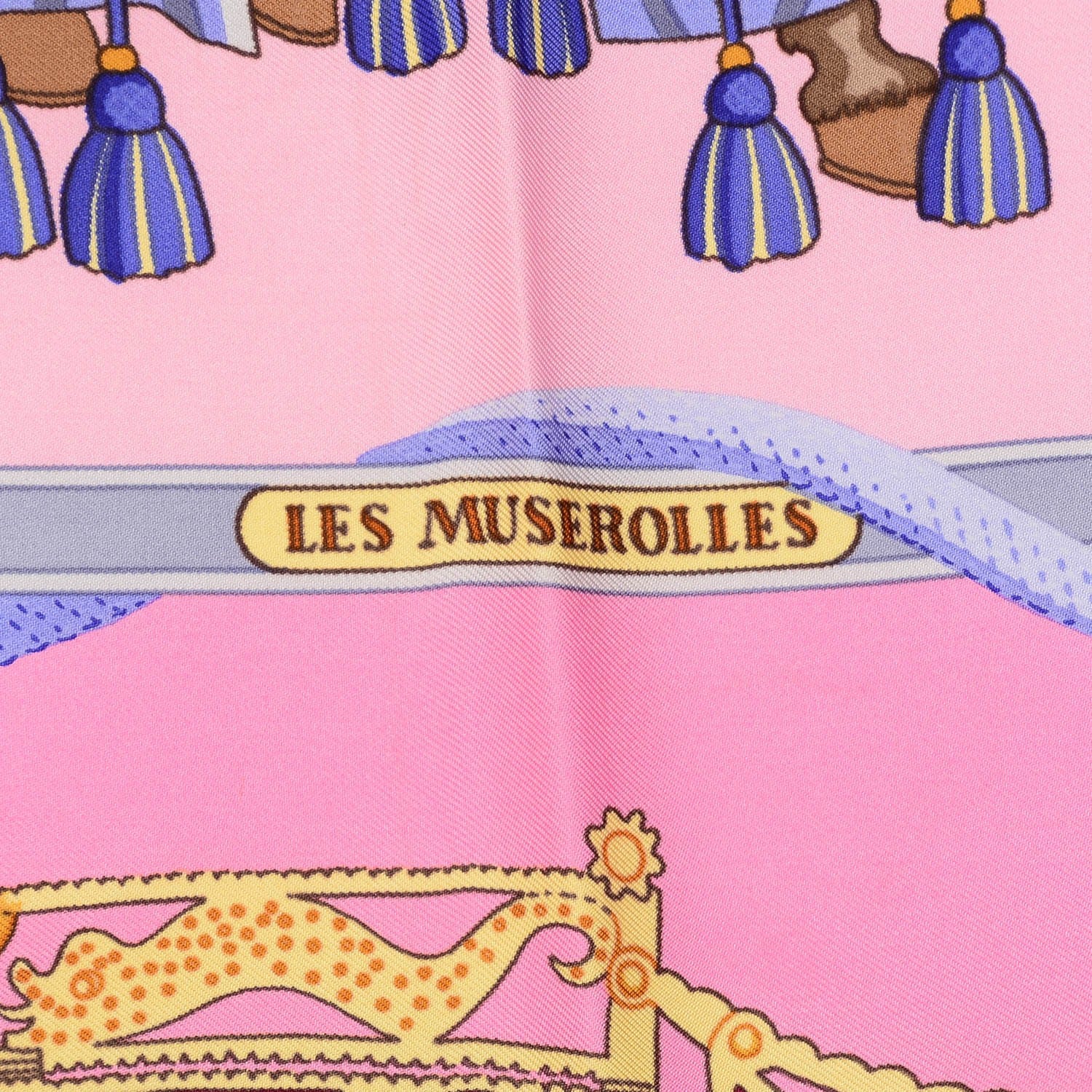 Hermes Silk Les Muserolles Scarf 90 3 of 5