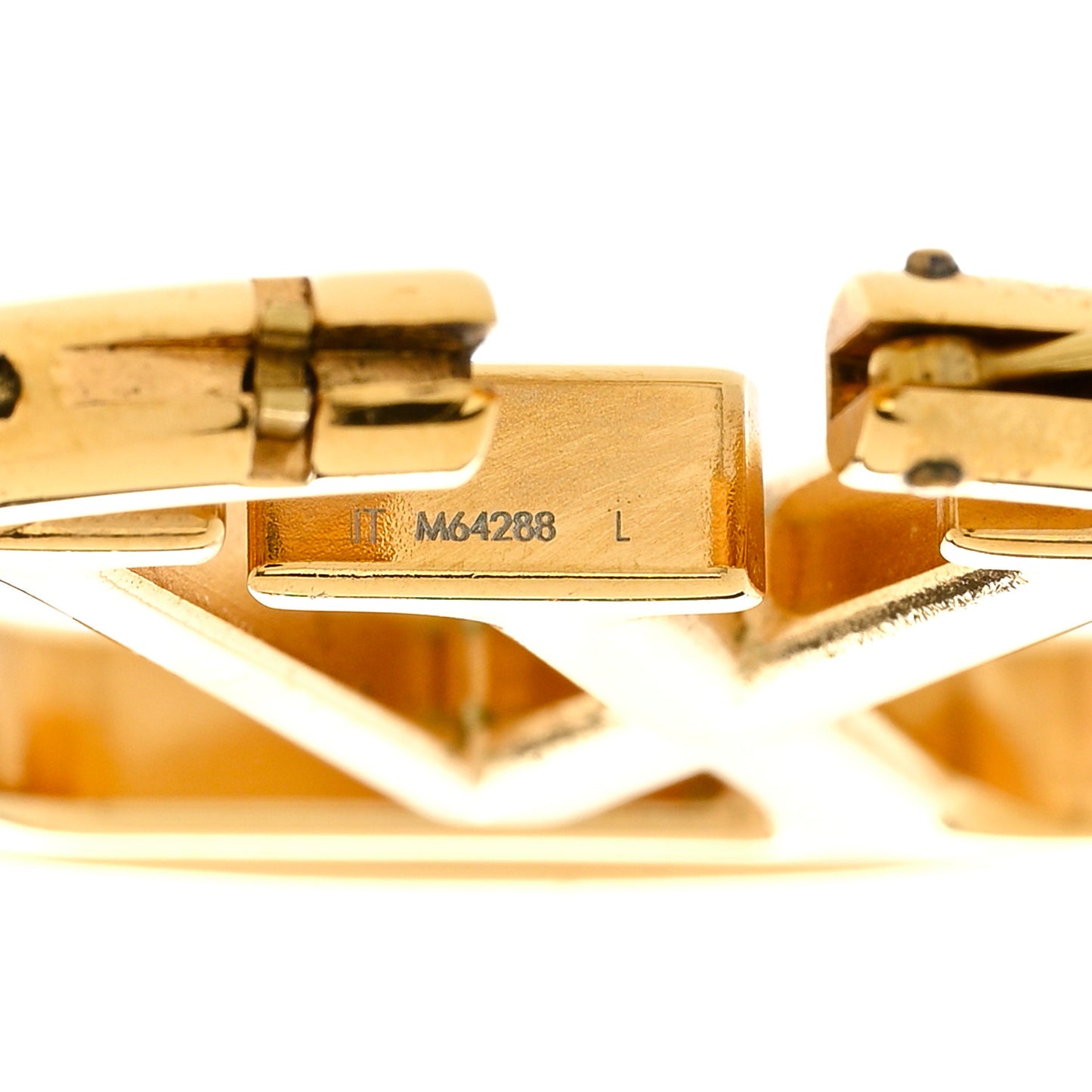 Metal Louise Hoop Earrings Gold
