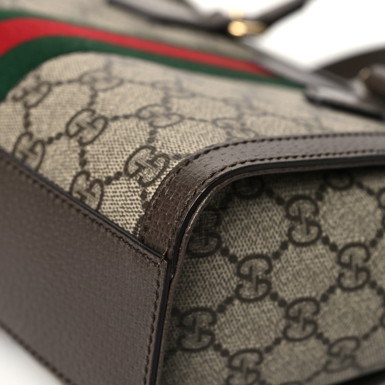 Gucci GG Supreme Monogram Small Ophidia Tote Bag Brown 13 of 14