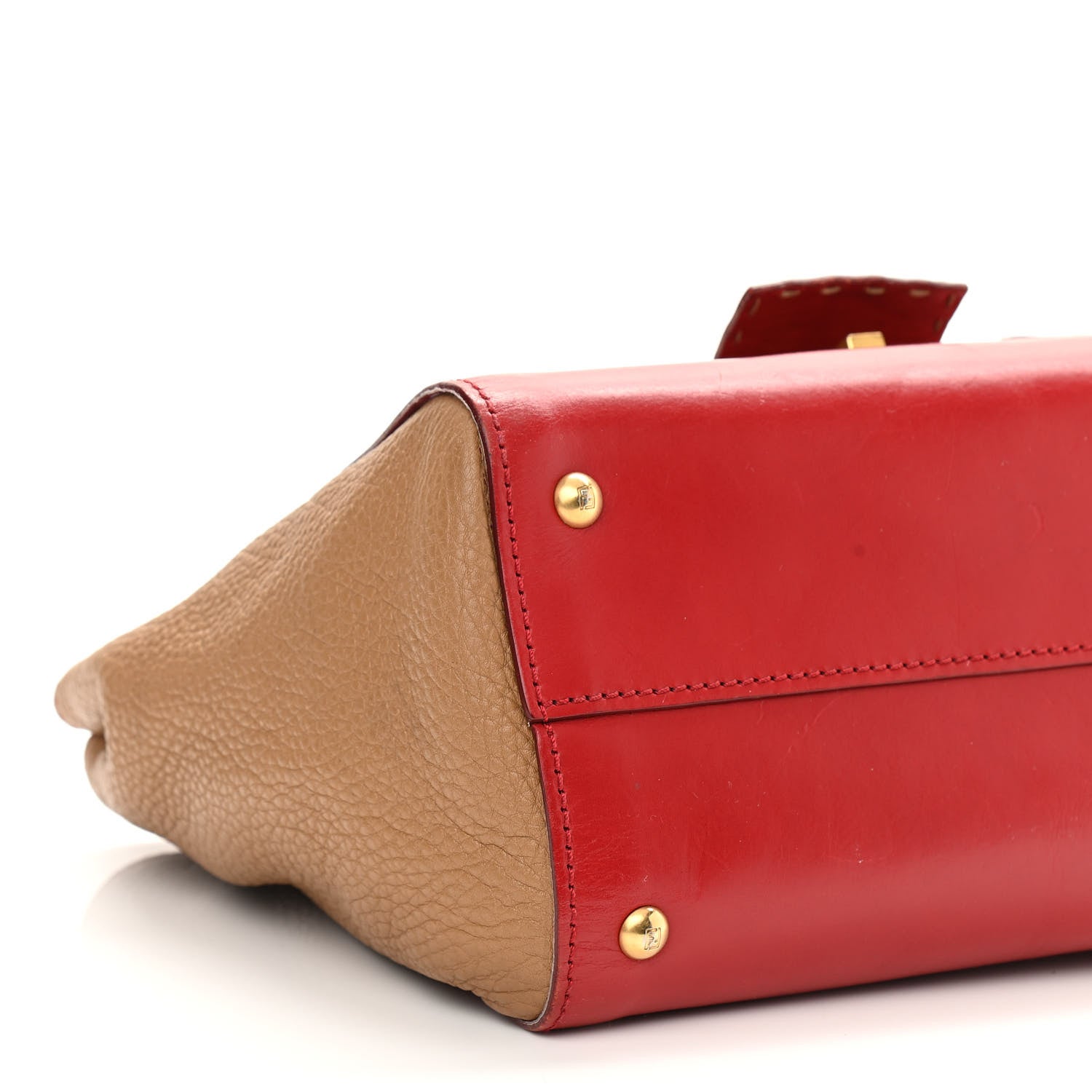 Fendi Cuoio Suede Silvana Bag Cammello Rosso Black Cuoio 8 of 14
