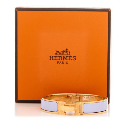 Hermes Enamel Narrow Clic Clac H Bracelet GM Parme 5 of 5