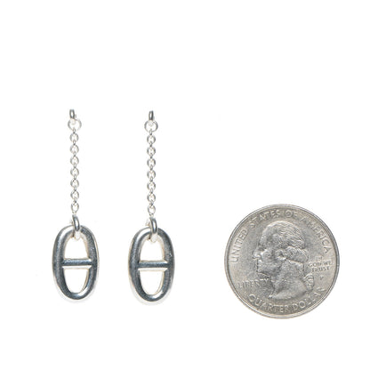 Hermes Sterling Silver Farandole Drop Earrings 2 of 5