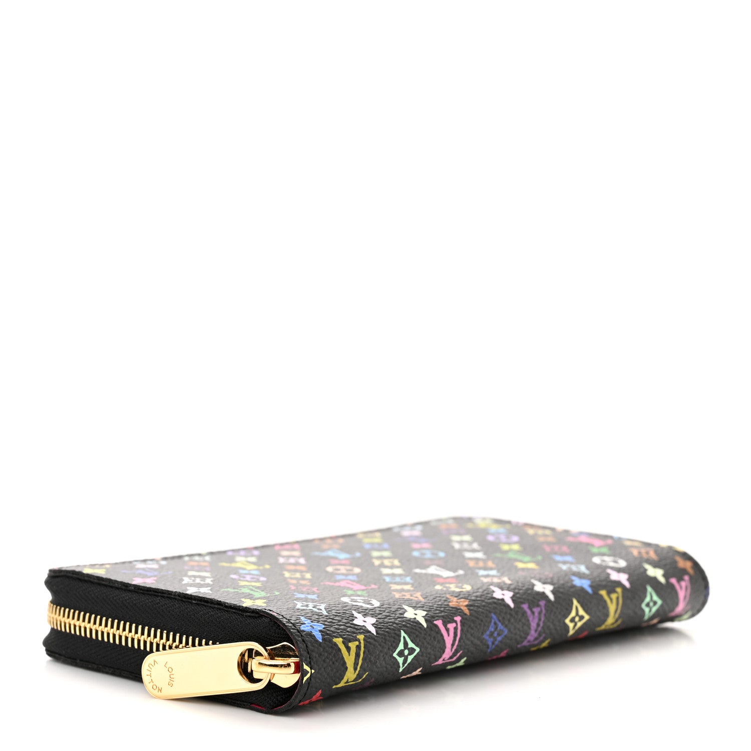 Louis Vuitton Monogram Multicolor Zippy Wallet Black Grenade 4 of 8