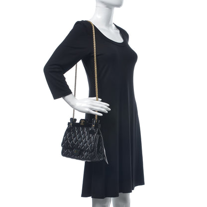 Chanel Aged Calfskin Quilted 2.55 Reissue 225 Hanger Flap Black 2 of 9