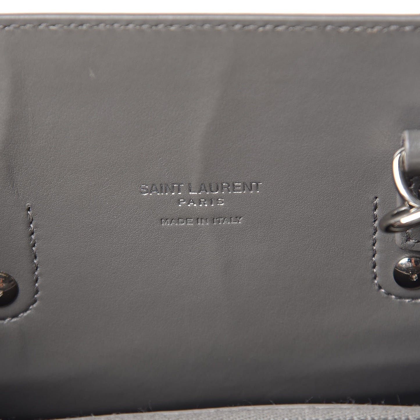 Calfskin Crocodile Embossed Baby Sac De Jour Fog