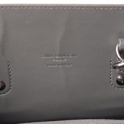 Saint Laurent Calfskin Crocodile Embossed Baby Sac De Jour Fog 6 of 9