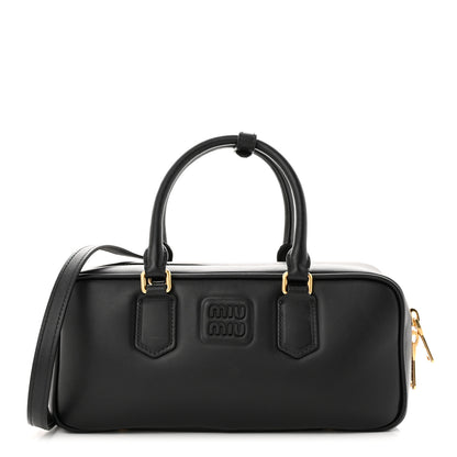 Miu Miu Calfskin Arcadie Top Handle Bag Black 1 of 11