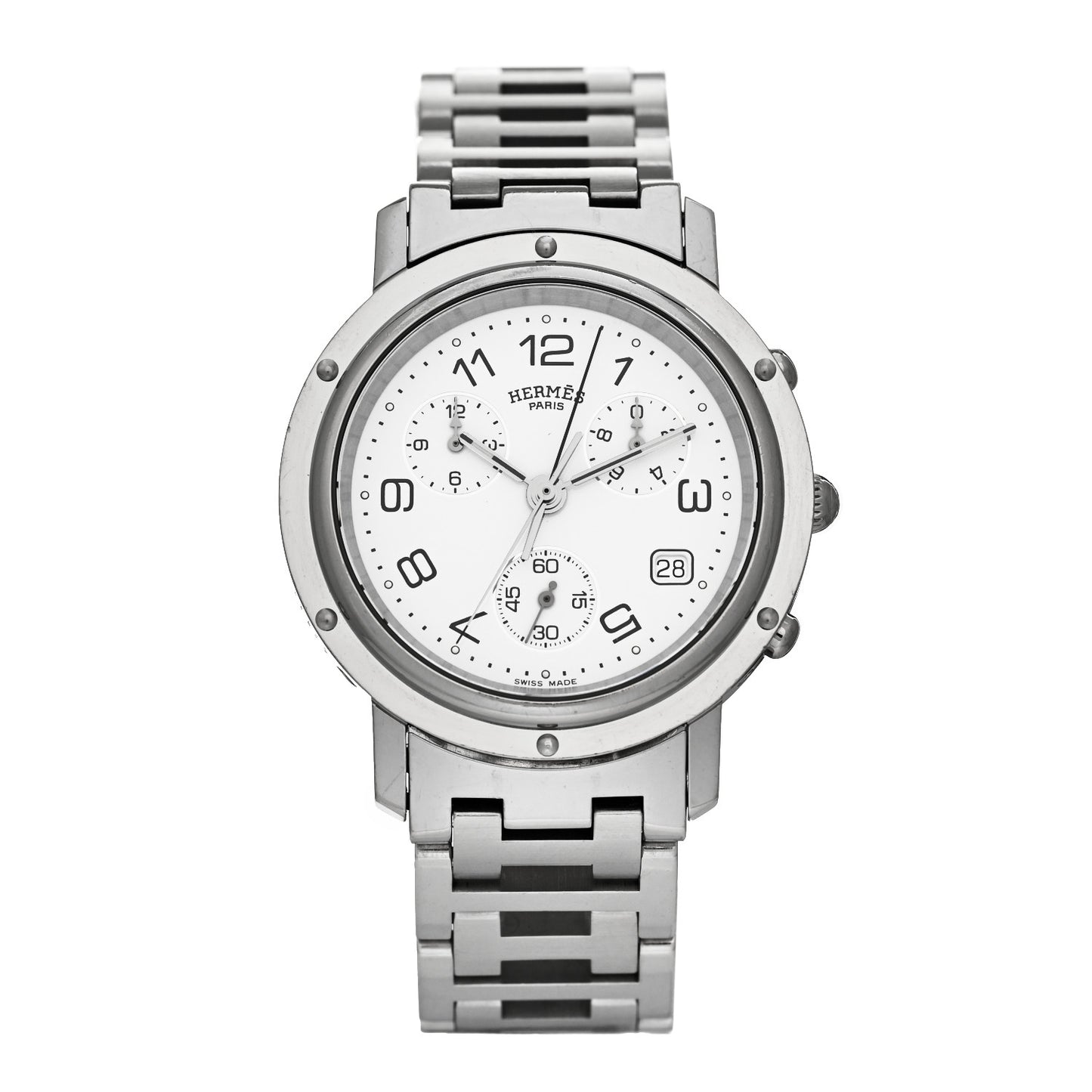 Stainless Steel 38mm Clipper Chronograph Quartz Watch
