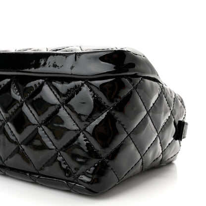 Chanel Patent Quilted Bowler Bag Black 10 of 10