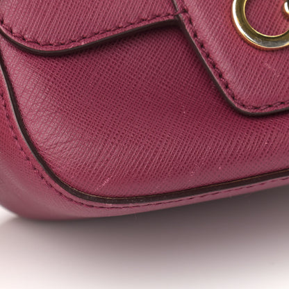 Salvatore Ferragamo Printed Calfskin Crossbody Bag Burgundy 13 of 14
