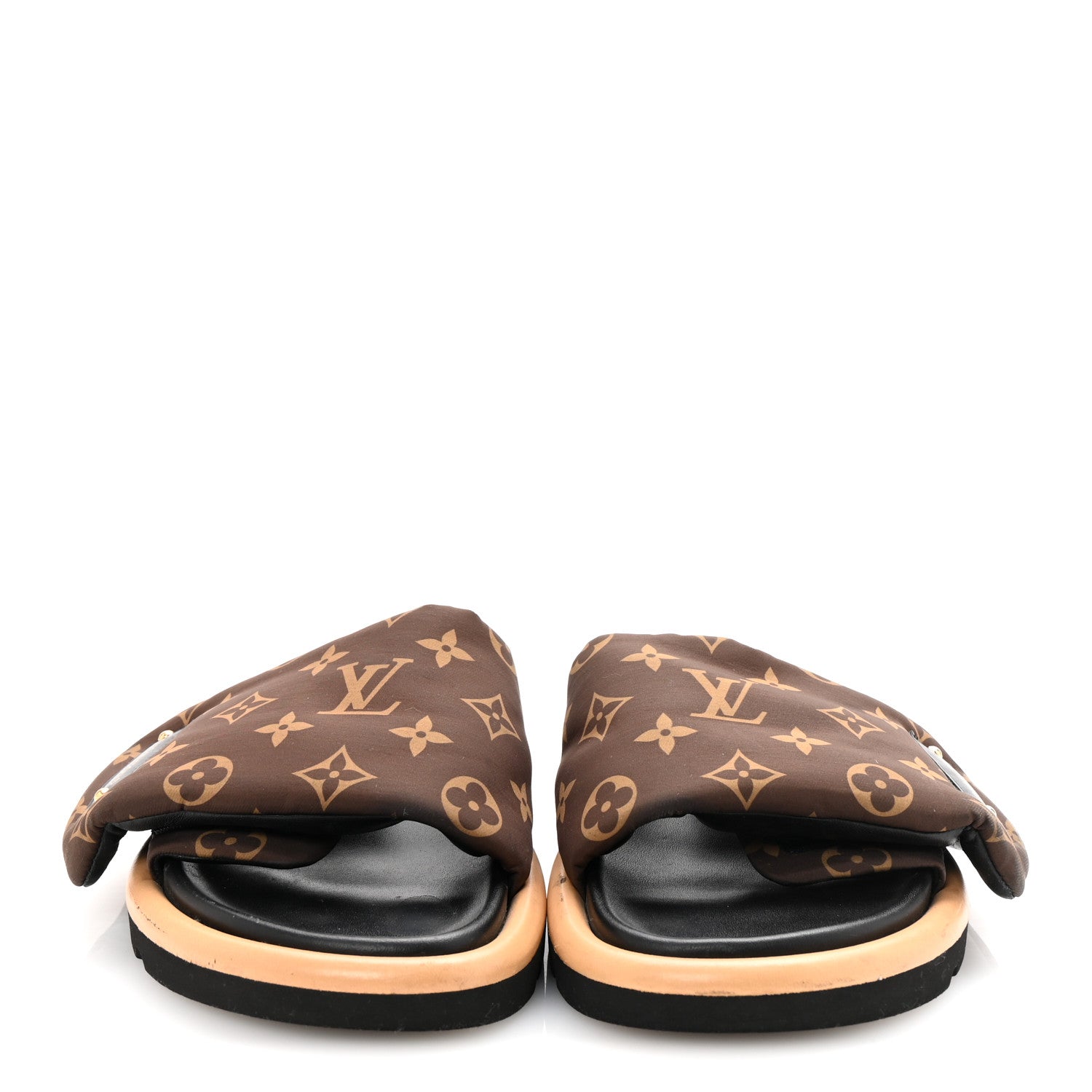 Louis Vuitton Nylon Monogram Pool Pillow Comfort Mule 39 Cacao Brown 3 of 9