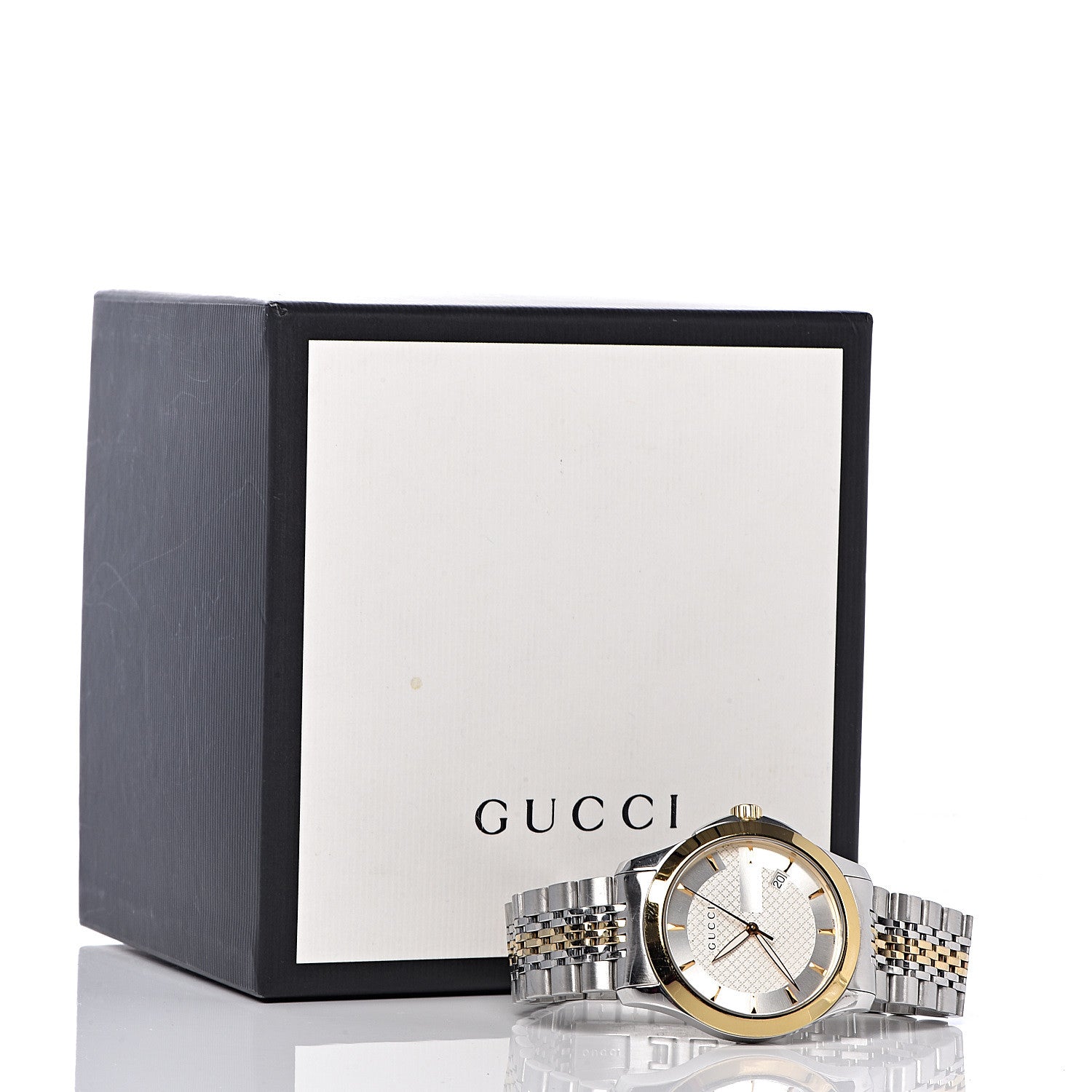 Gucci Stainless Steel 38mm G-Timeless Two Tone Quartz Watch 8 of 8