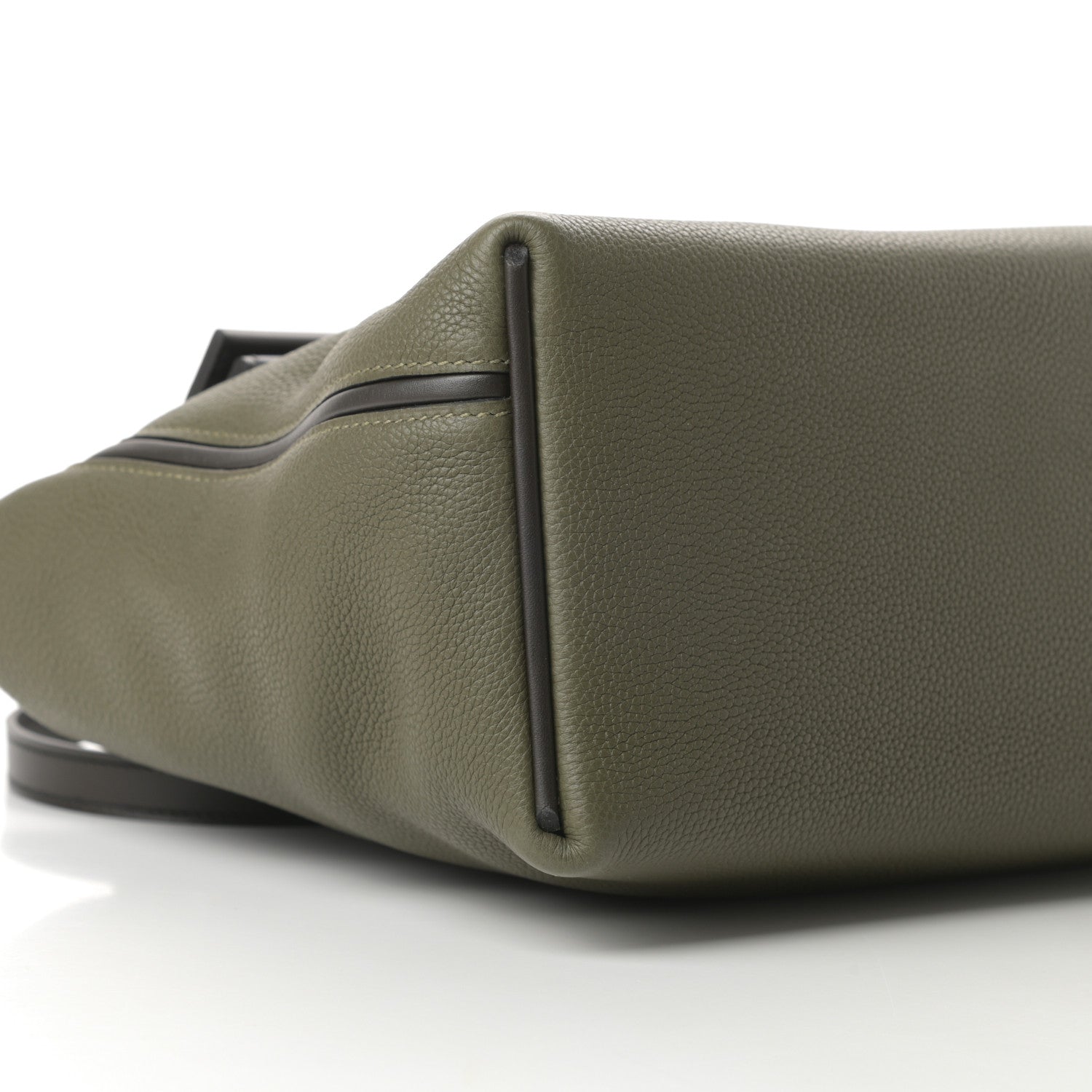 Hermes Taurillon Maurice 24/24 29 Vert Olive Ver Bronze 9 of 11