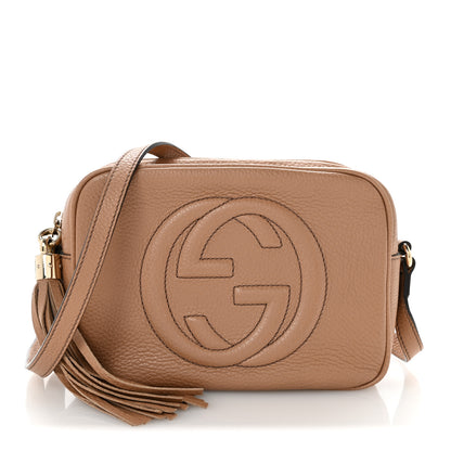 Gucci Pebbled Calfskin Small Soho Disco Bag Camelia Camelia 1 of 11